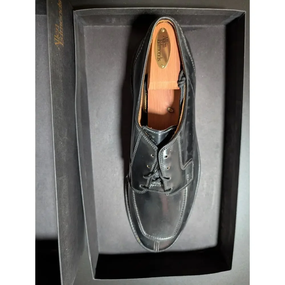 NIB Vintage Allen Edmonds Custom Made Black Cordovan Shell Hancock 12EEE